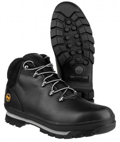 Splitrock Lace Up Safety Boot - Black - Size 3