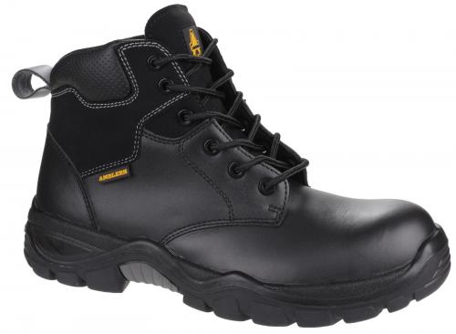 AS302C Metal Free Water Resistant Lace Up Safety Boot- Size 4 - Black