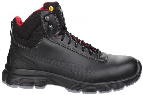 Pioneer Mid Lace up Safety Boot - Black - Size 6