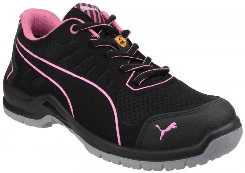 Fuse TC Pink Lightweight Ladies Lace up Safety Trainer