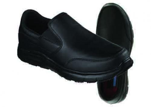 Flex Advantage SR Bronwood Slip On Shoe - Black - Size 6
