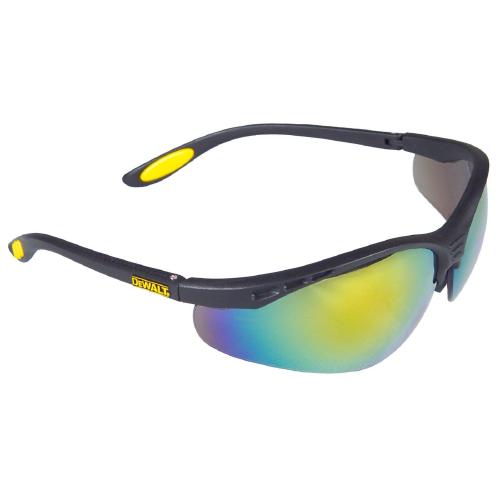 Reinforcer DPG58 Safety Eyewear - Black/Fire Mirror/Yellow - Size