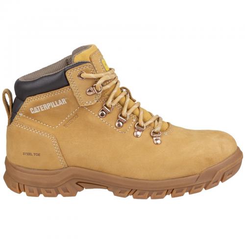 Mae Lace Up Safety Boot - Honey - Size 3