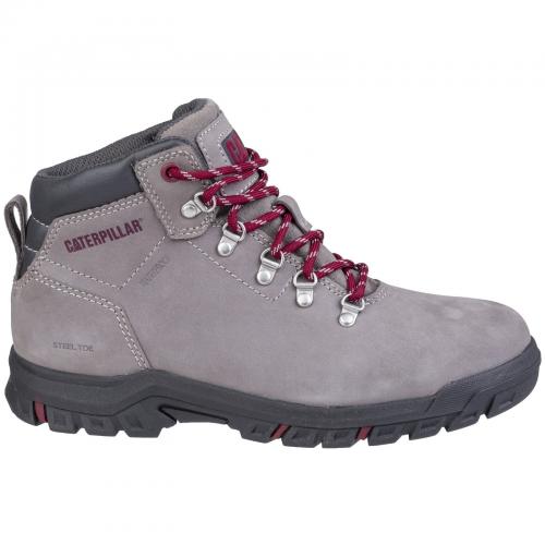 Mae Lace Up Safety Boot - Size 8 - Grey