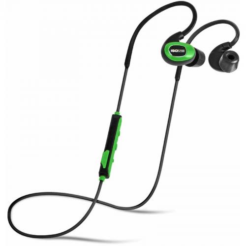 ISO TUNES PRO IT08 Safety Green Earbuds - Black/Green - Size Lge