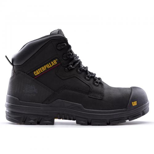Bearing Lace Up Safety Boot - Black - Size Med