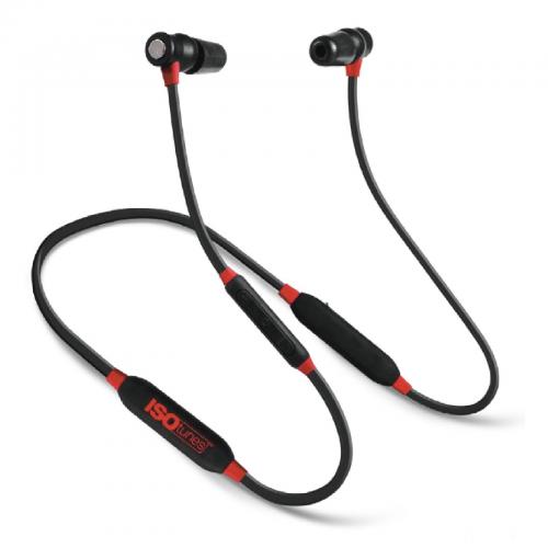 ISOTUNES XTRA Professional Noise Isolating Earbuds - Black/Red - Size Lge