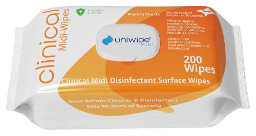 Uniwipe Disinfectant Midi-Wipes 1020