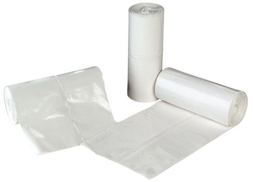 Pedal Bin Liner on Roll – 11x18x18″ White