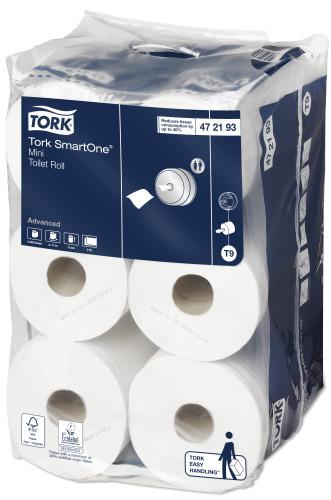 Tork Mini Smart One Toilet Roll 2ply White 472193