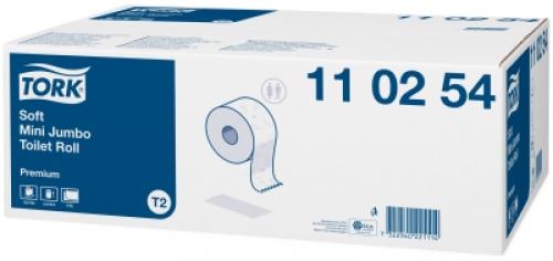 Tork Soft Mini JumboToilet Roll 2ply White 110254